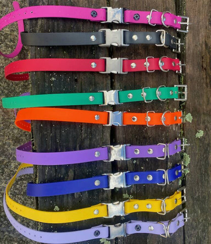 Biothane Collar Strap - 3/4 Inch Quick Snap (no bungee)